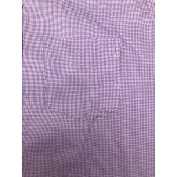 Charleston Threads Men's Short Sleeve Button Shirt Gingham Check Size Large - Picture 3 of 8